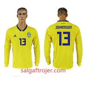 Sverige Fodboldtrøjer Johansson 13 Hjemmebanesæt VM 2018 Langærmet